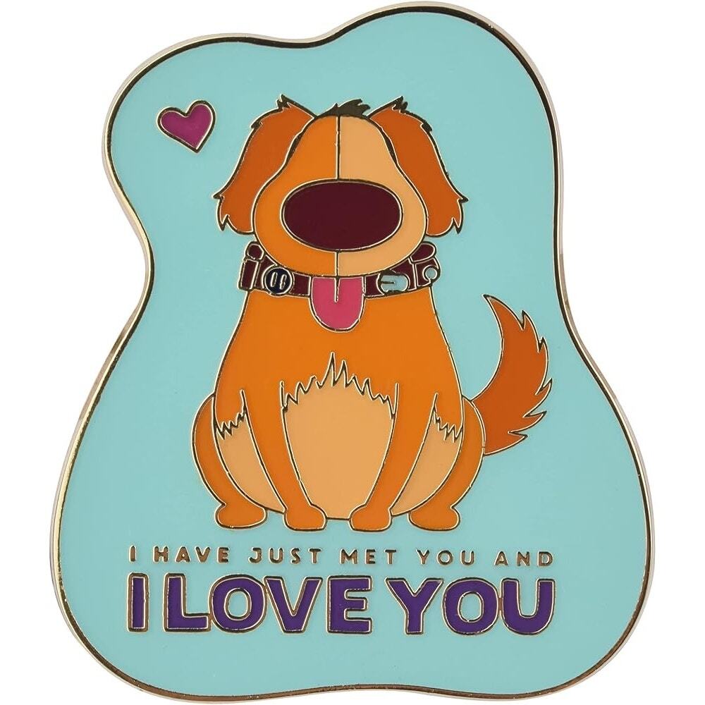 Disney Pixar up Doug dog Dug "I Just Met You and I Love You" Pin Enamel Metal